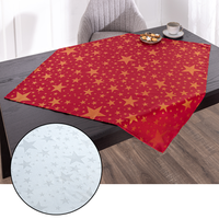 Jacquard-Mitteldecke "Glitzer-Stern" - ca. 90 x 90 cm 