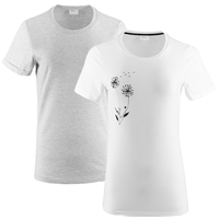 T-Shirt mit Druck 2er-Set für Damen