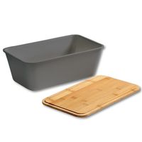 Brotbox, Kunststoff (PP), grau