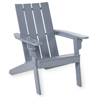 Adirondack Gartenstuhl aus Akazienholz, ca. 69 x 92 x 89 cm – Blau