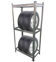 Schwerlastregal, Reifenregal, bis 270kg belastbar für 4 Reifen, 150 x 70 x 40 cm