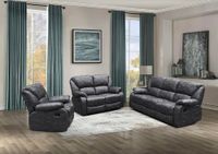3tlg. Sofa-Set - Grau