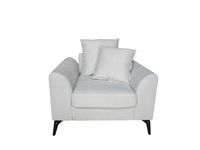 3tlg. Sofa-Set mit Kissen - Beige