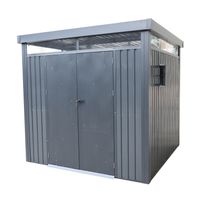 Metall-Gerätehaus "Rioja" mit Doppeltür, ca. 294 x 230 x 222 cm - Anthrazit