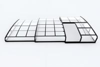 Poolüberdachung "Aqualina" aus Aluminium, ca. 6,63 x 4,26 x 0,92 m