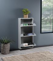 Schuhkipper mit 3 klappen aus Metall, ca. 15 x 50 x 103,5 cm
