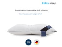 AH Relax Sleep Komfortkissen mit zentraler Kopfmulde – 70x50 cm