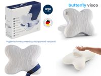 AH Butterfly Visco Komfortkissen für Seiten- und Rückenschläfer – 53x42 cm