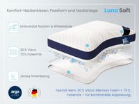 AH Luna Soft Komfortkissen mit Visco und Soft-Schaum – 70x50 cm