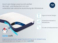 AH Luna Soft Komfortkissen mit Visco und Soft-Schaum – 70x50 cm