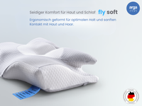 AH Visco 4D Fly Soft Nackenstützkissen aus Visco-Memory-Schaum – 64x38 cm
