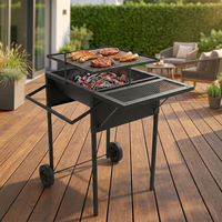 Holzkohle BBQ Grill, ca. 77 x 50 x 79 cm
