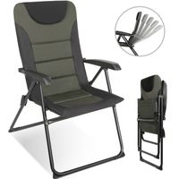 Campingstuhl Gartenstuhl klappbar, polyester, 5 fach Verstellbarer Rückenlehne, bis 150kg