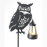 LED-Solar-Gartenlaterne Eule