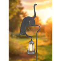 LED-Solar-Gartenlaterne Katze