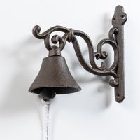 Traditionelle Gusseisen-Türglocke -  klassisch, ca. 16 x 17 cm