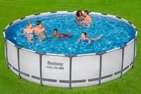 Bestway Steel Pro MAX™ Frame Pool Komplett-Set mit Filterpumpe Ø 549 x 122 cm Swimmingpool