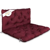 Bankauflage Sitzkissen mit Rückenlehne , Nordisches Design, für Gartenbank, 120x140x12 cm