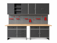 Garagenschrank 7tlg. schwarz 240 cm