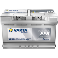 VARTA Professional EFB LED80 Batterie 932080080K312, LED80, 12 V, 80 Ah, 800 A