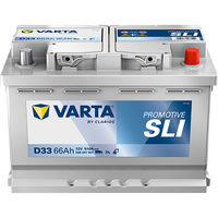 VARTA Promotive SLI D33 Batterie 566047051K182, D33, 12 V, 66 Ah, 510 A