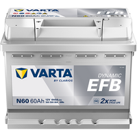 VARTA Dynamic EFB N60 Batterie 560500064K262, N60, 12 V, 60 Ah, 640 A