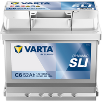 VARTA Dynamic SLI C6 Batterie 552401052K262, C6, 12 V, 52 Ah, 520 A