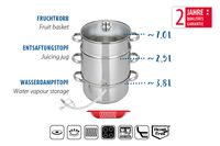 Dampfentsafter 26cm / 13,3 L