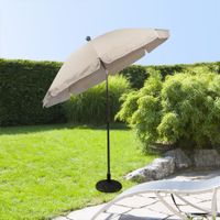 Strand-/ Sonnenschirm Ø 200 cm, Taupe