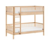 VIPACK - Etagenbett 90x200cm, inkl. Lattenrost, Buche massiv Natur lackiert