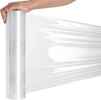 Palettenfolie Stretchfolie – 500mm × 300m -17 mm – 2,73 kg – Transparent – Handstretchfolie für Möbel & Umzug,  Palettenfolie, Handfolie, Wickelfolie,  6 Rollen
