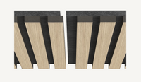 Akustikpaneel Eiche Natur, 4 Stk à 600×600×21,5 mm/1,44m² – Holzoptik