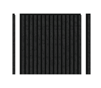 Akustikpaneel Matt-Schwarz, 3-seitig, 4 Stk à 600×600×21,5 mm/1,44m² – Wolkenoptik
