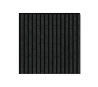Akustikpaneel Matt-Schwarz, 3-seitig, 4 Stk à 600×600×21,5 mm/1,44m² – Wolkenoptik