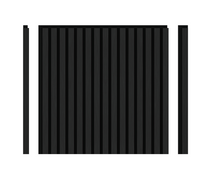 Akustikpaneel Edel-Schwarz Metall, 4 Stk à 600×600×21,5 mm/ 1,44m² – Metalloptik