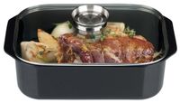 ELO Rechteckbräter 40x26cm mit Grilleinsatz und Glasdeckel mit Aromaknopf "Pure Trend"