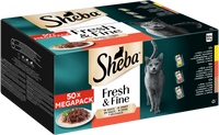 Portionsbeutel Multipack Fresh & Fine in Sauce mit Rind, mit Huhn, mit Ente 50x50g