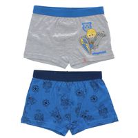 Playmobil Boxershorts 2er Pack – 100 % Baumwolle, Größe 110/116 cm