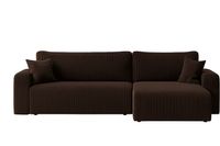 Ecksofa Austin 244x145 cm Cord Braun Poso 06