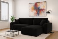 Ecksofa Austin 244x145 cm Cord Schwarz Poso 135