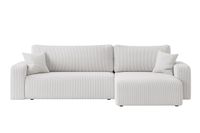 Ecksofa Austin 244x145 cm Cord Creme Poso 100