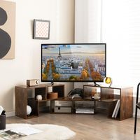 Fernsehschrank Holz 3-teilig, Frei Kombinierbar