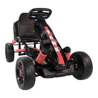 Go Kart Tretfahrzeug rot, Kinderfahrzeug ab 3 Jahre, Pedalfahrzeug