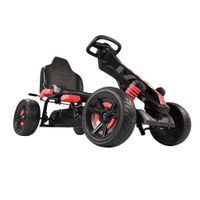 Go Kart Tretfahrzeug rot, Kinderfahrzeug ab 3 Jahre, Pedalfahrzeug