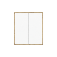 Wandschrank MORENA mit 2 Türen, Weiß/Eiche
