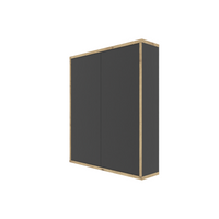 Wandschrank MORENA mit 2 Türen, Grau/Eiche