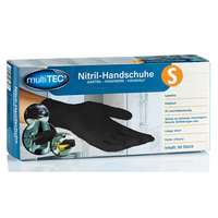 Nitril-Einweghandschuhe, Schwarz, Größe S  - 50er-Pack