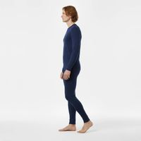 Trends4Cents Gaubert Herren Thermo-Unterwäsche Set , Größe M – mit Merinowolle Navy