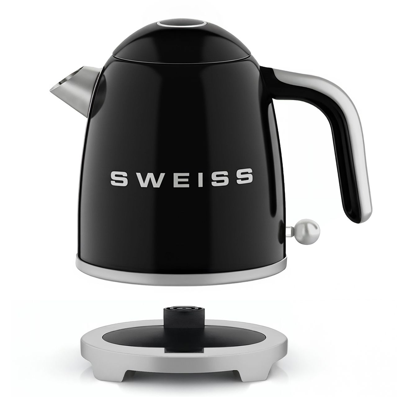 SWEISS Vintage Wasserkocher KTS9 Schwarz