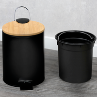 Kosmetikeimer Bambus schwarz 3l